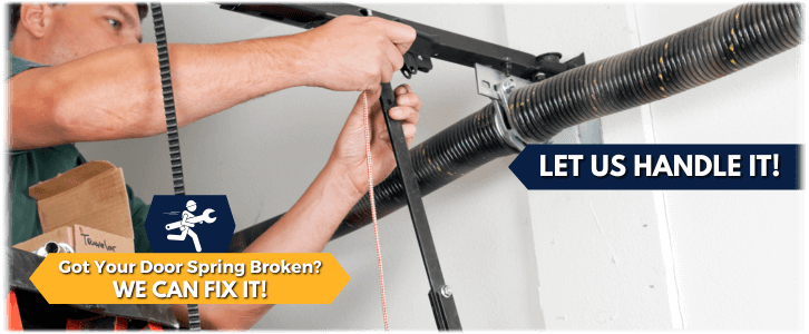 Broken Garage Door Spring Location